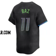 Shane Baz Men's Tampa Bay Rays Charcoal Limited 2024 City Connect Jersey