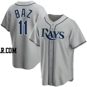 Shane Baz Men's Tampa Bay Rays Gray Replica Road Jersey