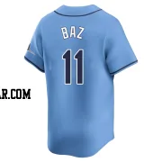 Shane Baz Men's Tampa Bay Rays Light Blue Limited Alternate Jersey