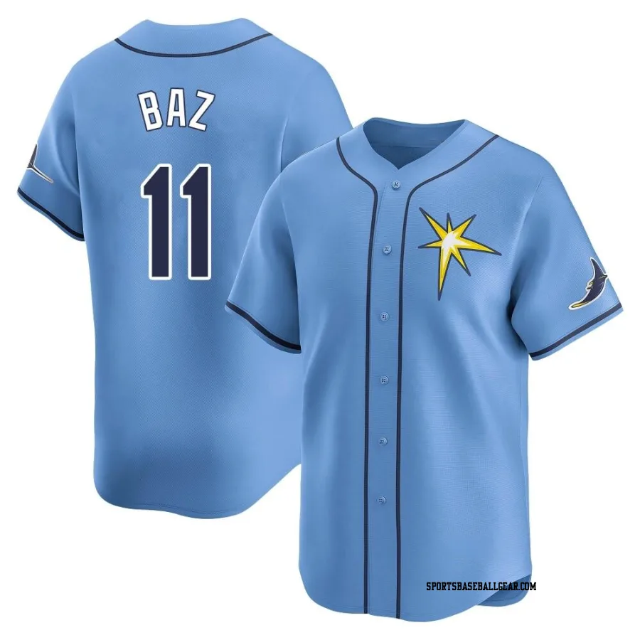 Shane Baz Men's Tampa Bay Rays Light Blue Limited Alternate Jersey