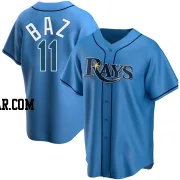 Shane Baz Men's Tampa Bay Rays Light Blue Replica Alternate Jersey