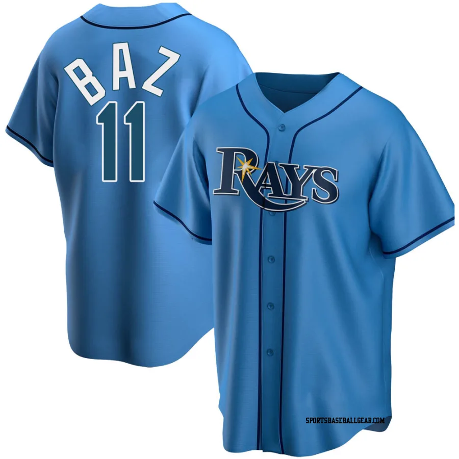 Shane Baz Men's Tampa Bay Rays Light Blue Replica Alternate Jersey