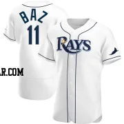 Shane Baz Men's Tampa Bay Rays White Authentic Home Jersey