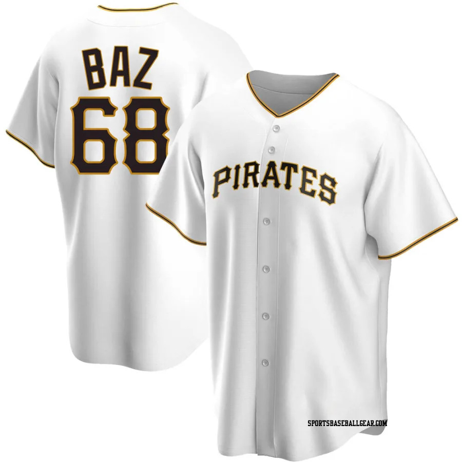 Shane Baz Youth Pittsburgh Pirates White Replica Home Jersey