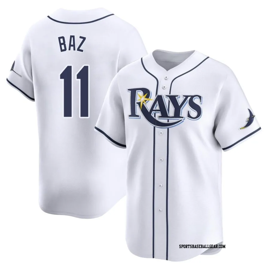 Shane Baz Youth Tampa Bay Rays White Limited Home Jersey