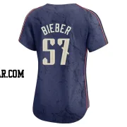 Shane Bieber Women's Cleveland Guardians Navy Limited 2024 City Connect Jersey