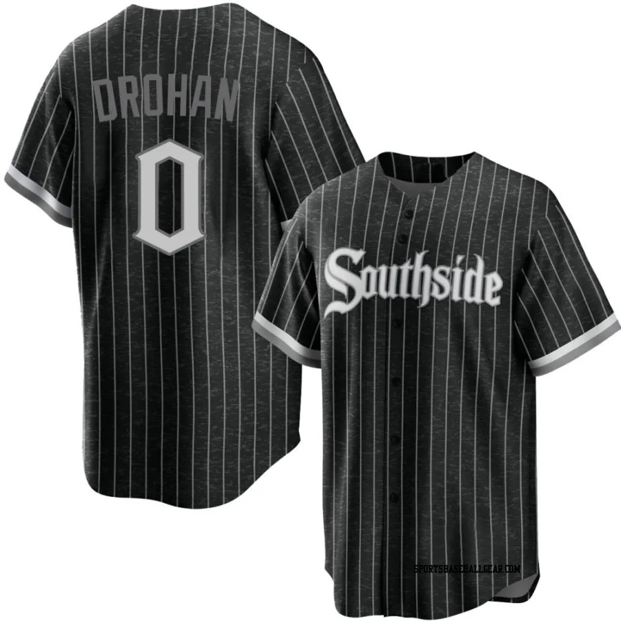 Shane Drohan Men's Chicago White Sox Black Replica 2021 City Connect Jersey