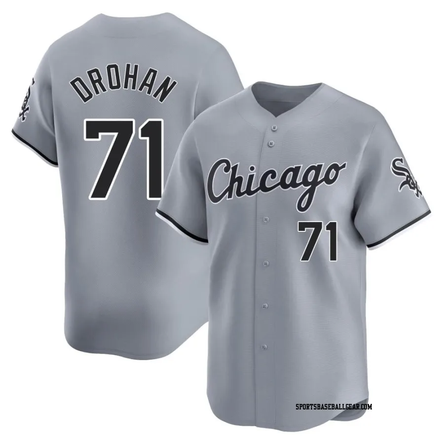 Shane Drohan Men's Chicago White Sox Gray Limited Road Jersey