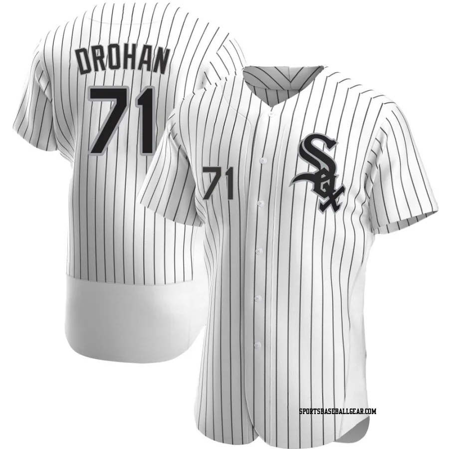 Shane Drohan Men's Chicago White Sox White Authentic Home Jersey