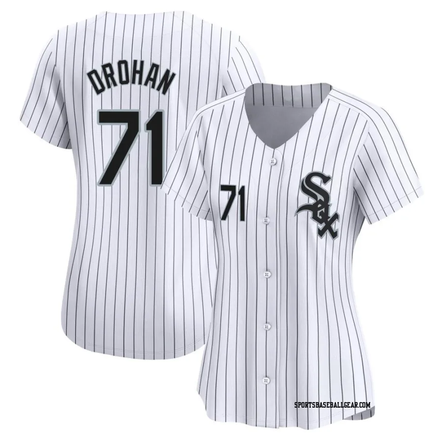 Shane Drohan Women's Chicago White Sox White Limited Home Jersey