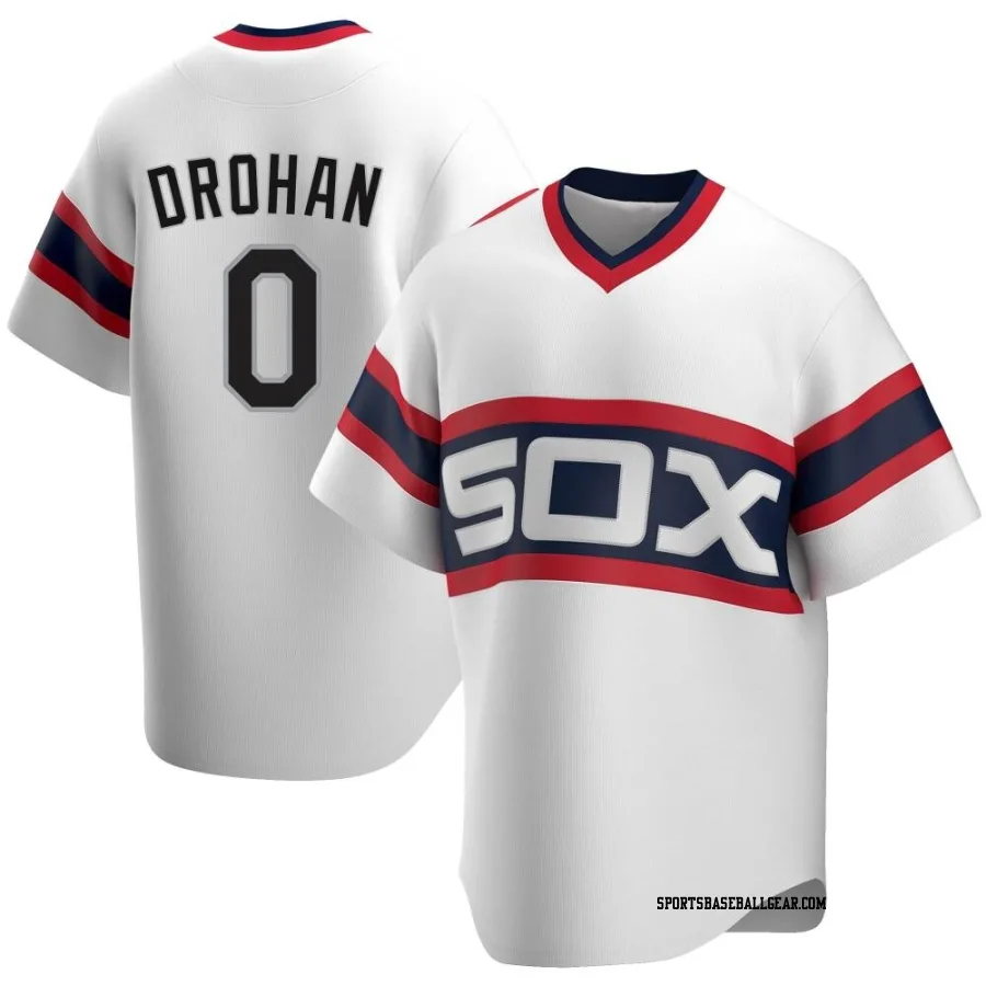 Shane Drohan Youth Chicago White Sox White Replica Cooperstown Collection Jersey