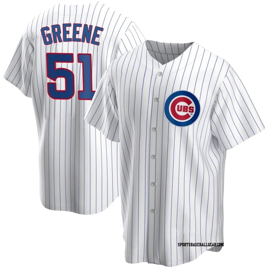 Shane Greene Men's Chicago Cubs White Replica Home Jersey