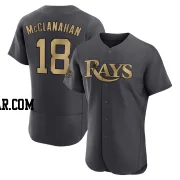 Shane McClanahan Men's Tampa Bay Rays Charcoal Game Authentic 2022 All-Star Jersey