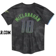 Shane McClanahan Toddler Tampa Bay Rays Charcoal Limited 2024 City Connect Jersey