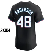 Shaun Anderson Men's Miami Marlins Black Elite Alternate Vapor Premier Jersey