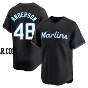 Shaun Anderson Youth Miami Marlins Black Limited Alternate Jersey