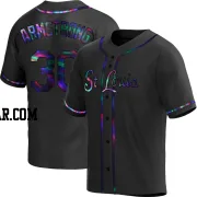 Shawn Armstrong Men's St. Louis Cardinals Black Holographic Replica Alternate Jersey