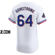 Shawn Armstrong Men's Texas Rangers Gold Elite White 2024 Collection Jersey