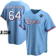 Shawn Armstrong Men's Texas Rangers Light Blue Replica Alternate 2023 World Series Jersey