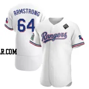 Shawn Armstrong Men's Texas Rangers White Authentic Home 2023 World Series Jersey