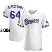 Shawn Armstrong Men's Texas Rangers White Authentic Home Jersey