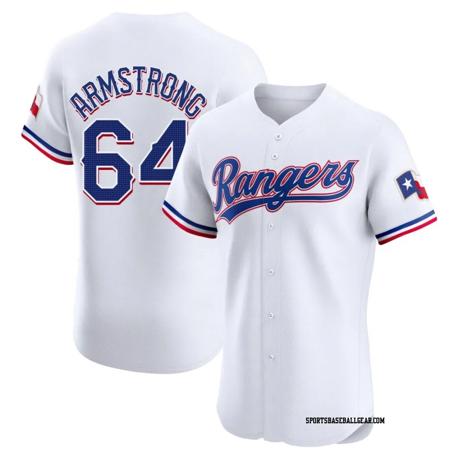 Shawn Armstrong Men's Texas Rangers White Elite Home Jersey