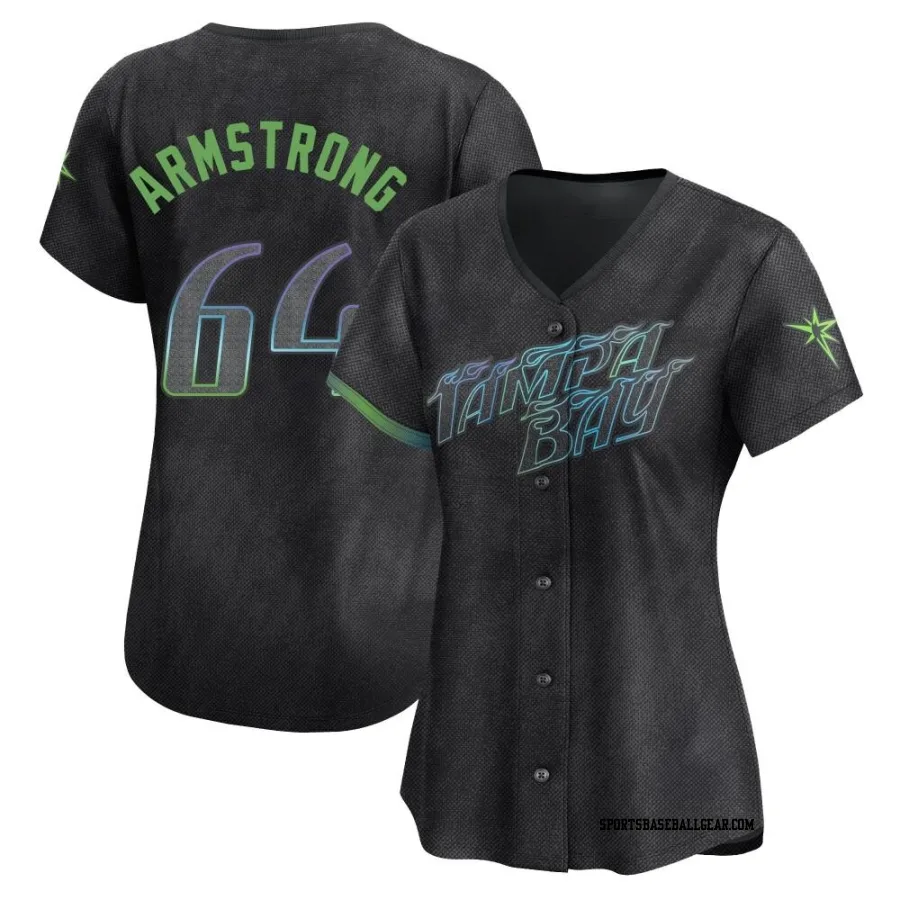 Shawn Armstrong Women's Tampa Bay Rays Charcoal Limited 2024 City Connect Jersey