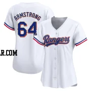 Shawn Armstrong Women's Texas Rangers Gold Limited White 2024 Collection Jersey