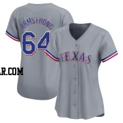 Shawn Armstrong Women's Texas Rangers Gray Limited Away Jersey