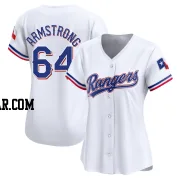 Shawn Armstrong Women's Texas Rangers White Limited Home Jersey