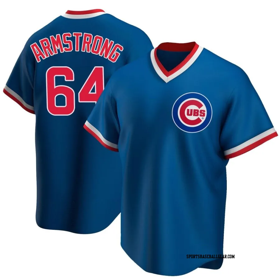 Shawn Armstrong Youth Chicago Cubs Royal Replica Road Cooperstown Collection Jersey