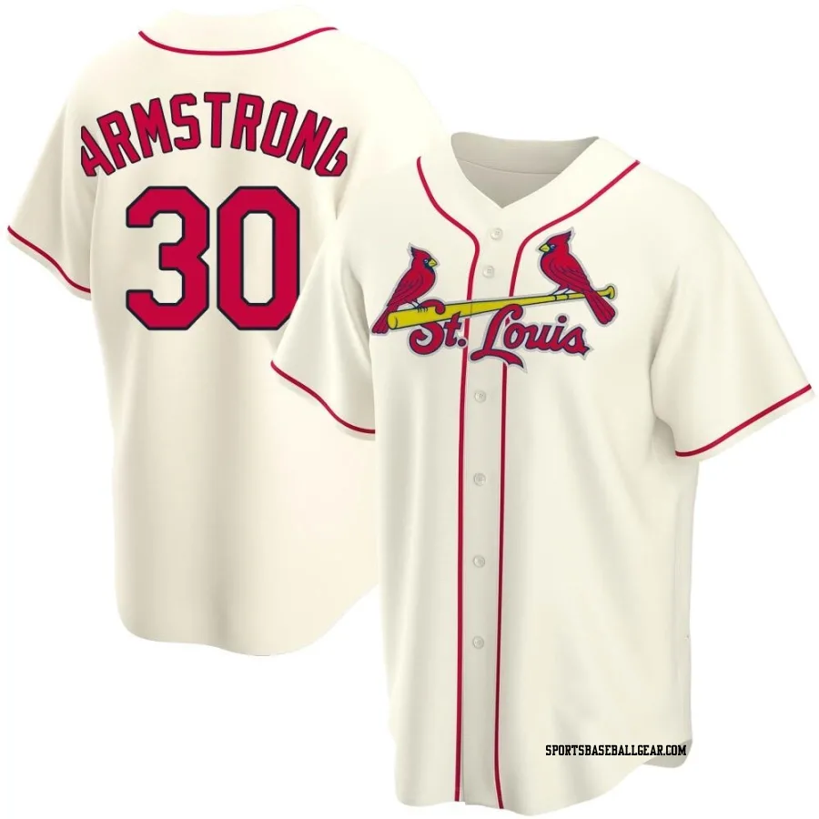 Shawn Armstrong Youth St. Louis Cardinals Cream Replica Alternate Jersey