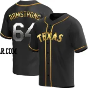 Shawn Armstrong Youth Texas Rangers Black Golden Replica Alternate Jersey