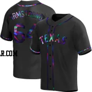 Shawn Armstrong Youth Texas Rangers Black Holographic Replica Alternate Jersey