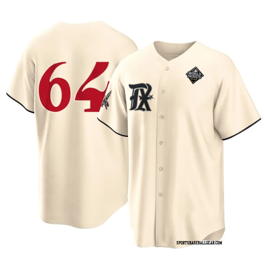 Shawn Armstrong Youth Texas Rangers Cream Replica 2023 City Connect 2023 World Series Jersey