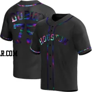 Shawn Dubin Men's Houston Astros Black Holographic Replica Alternate Jersey