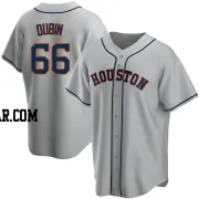 Shawn Dubin Men's Houston Astros Gray Replica Road Jersey