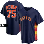 Shawn Dubin Men's Houston Astros Navy Replica Alternate Jersey