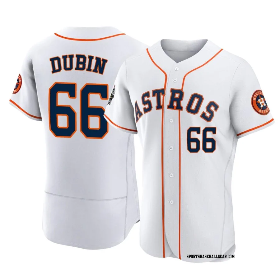 Shawn Dubin Men's Houston Astros White Authentic 2022 World Series Home Jersey