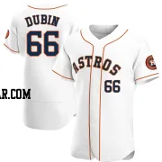 Shawn Dubin Men's Houston Astros White Authentic Home Jersey