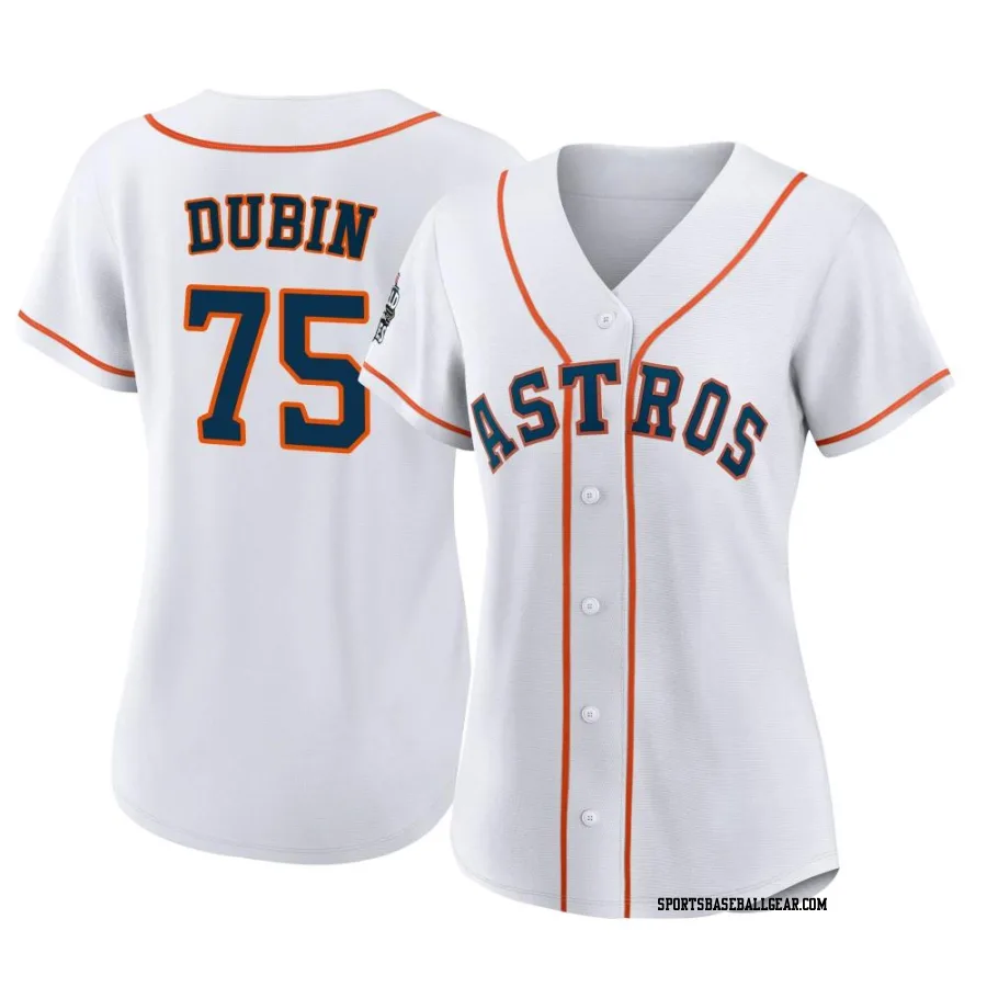 Shawn Dubin Women's Houston Astros White Authentic 2022 World Series Home Jersey