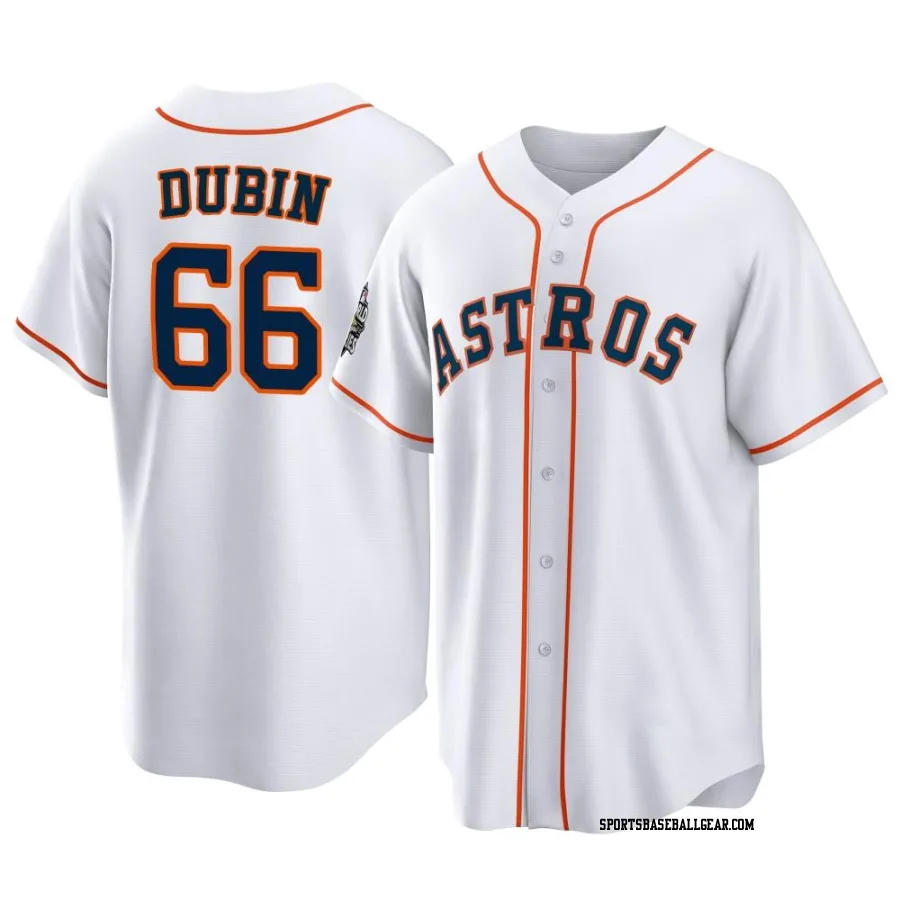 Shawn Dubin Youth Houston Astros White Replica 2022 World Series Home Jersey