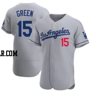 Shawn Green Men's Los Angeles Dodgers Gray Authentic Away Jersey