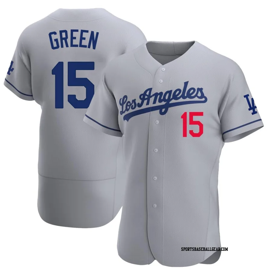 Shawn Green Men's Los Angeles Dodgers Gray Authentic Away Jersey