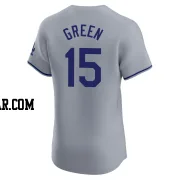 Shawn Green Men's Los Angeles Dodgers Gray Elite Road Jersey