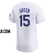 Shawn Green Men's Los Angeles Dodgers White Elite Home Jersey