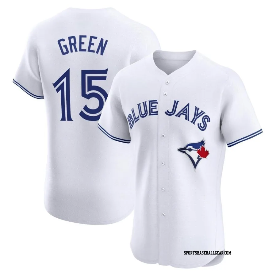 Shawn Green Men's Toronto Blue Jays White Elite Home Jersey