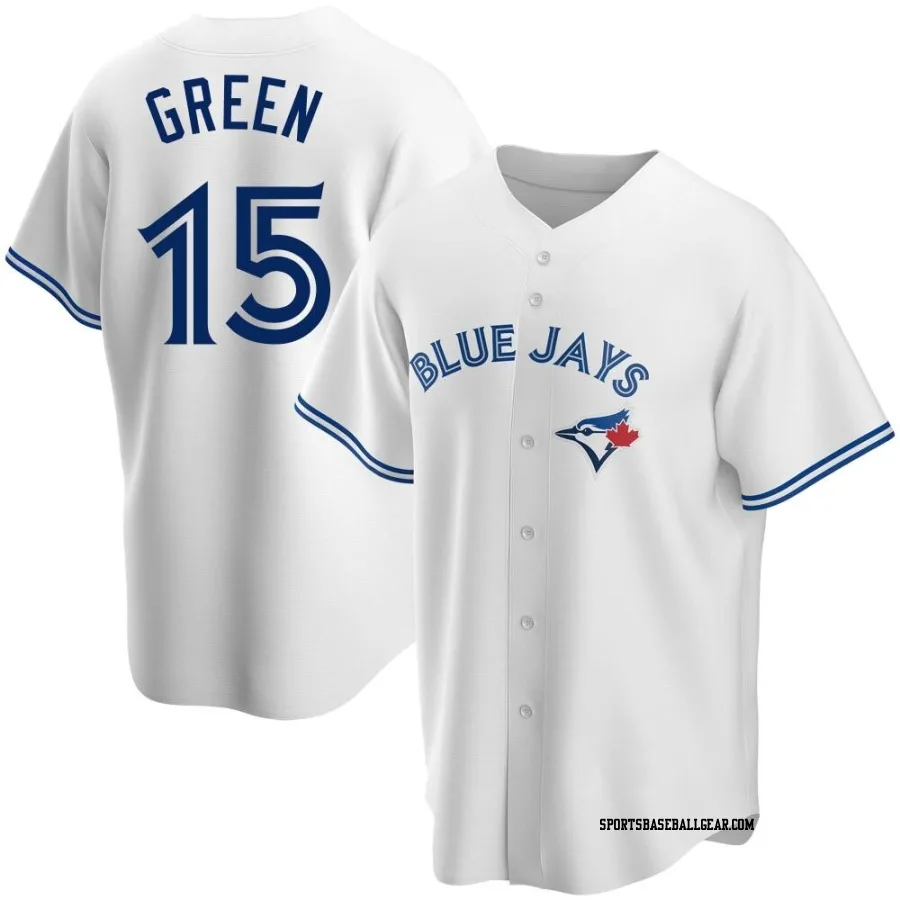 Shawn Green Men's Toronto Blue Jays White Replica Home Jersey