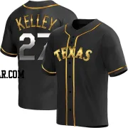 Shawn Kelley Men's Texas Rangers Black Golden Replica Alternate Jersey