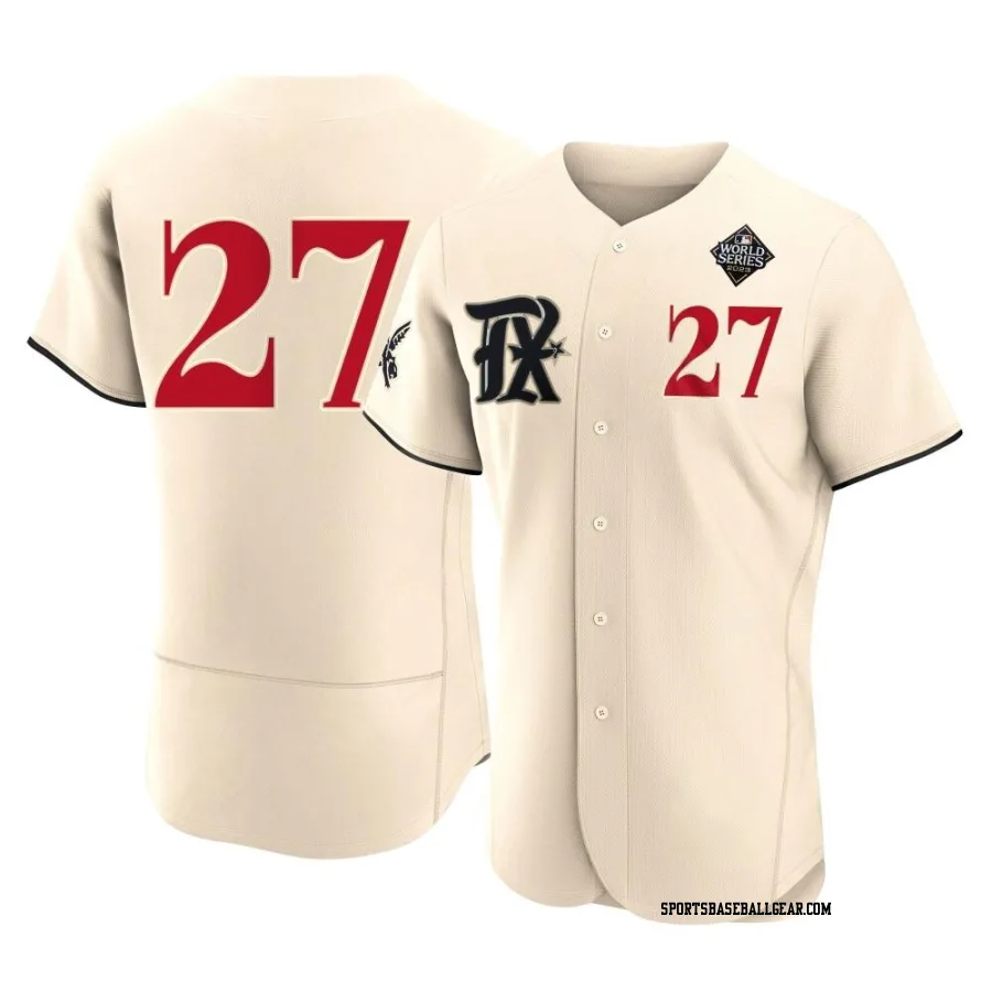 Shawn Kelley Men's Texas Rangers Cream Authentic 2023 City Connect 2023 World Series Jersey